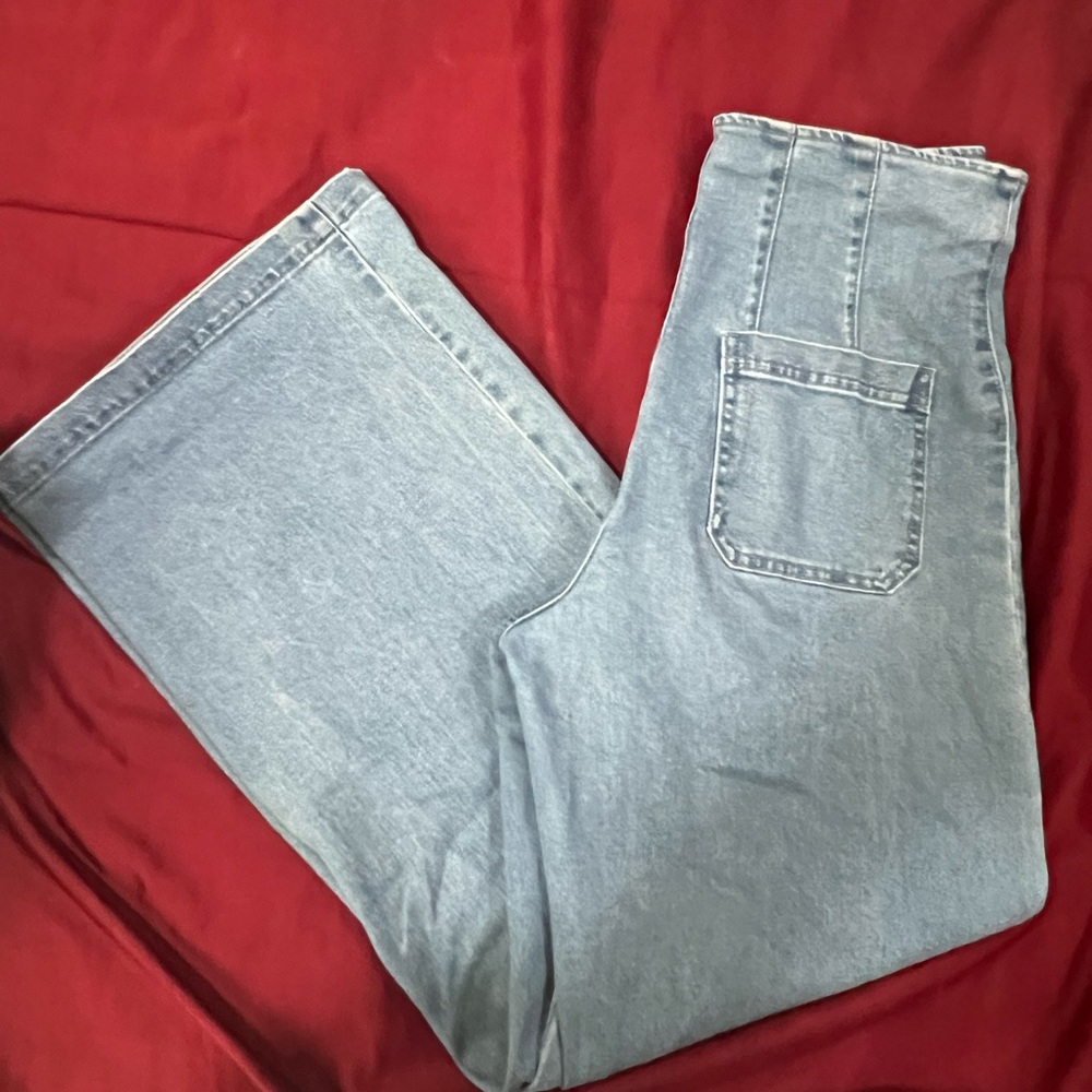 Forever 21 Blue Distressed Denim Jeans